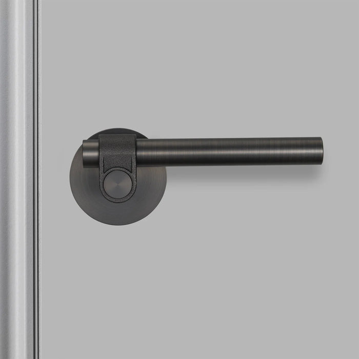 Buster + Punch Cast Passage Door Handle Set in Smoked Bronze finish
