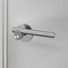 Buster + Punch Cast Privacy Door Handle Set in Steel finish with latch included