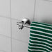 Small Buster + Punch Cast towel rail in steel finish