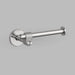 Angled view of Buster + Punch Cast toilet roll holder in steel finish