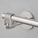 Close-up detail of Buster + Punch Cast toilet roll holder showing textured cast knuckle in steel finish