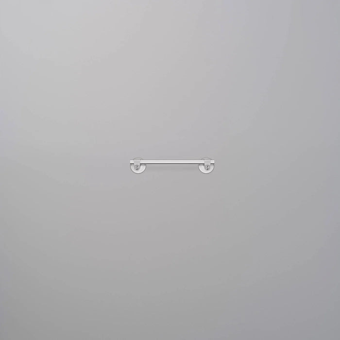 Buster + Punch Cast towel rail in steel finish with packaging and included mounting hardware