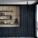 Black Buster + Punch Closet Bar Cross on luxury cabinet wall display