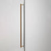 Buster + Punch Closet Bar Cross in brass finish mounted on wardrobe door