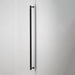 Side profile of Buster + Punch Closet Bar Cross in smoked bronze finish