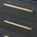 Buster + Punch Cross Pull Bar handle in Brass finish large size