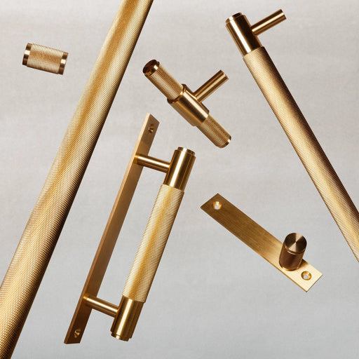 Buster + Punch Brass Cross Pull Bar luxury cabinet handle lifestyle image