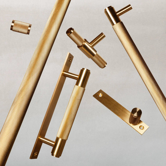 Buster + Punch Brass Cross Pull Bar luxury cabinet handle lifestyle image
