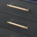 Buster + Punch Cross Pull Bar handle in Brass finish medium size