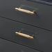 Buster + Punch Cross Pull Bar handle in Brass finish small size