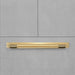Buster + Punch Cross Pull Bar with Backplate in Brass finish horizontal view