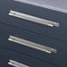 Buster + Punch Cross Pull Bar with Backplate in Steel finish large size