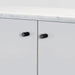 Buster + Punch Furniture Knob Linear in Black finish on cabinet doors