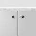 Minimal cabinet styling with Buster + Punch Linear Black furniture knobs