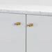 Buster + Punch Linear Brass furniture knobs on modern cabinet doors