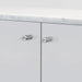 Buster + Punch Furniture Knob Linear in Steel finish installed on cabinet doors