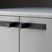 Horizontal installation of Buster + Punch Cross Black furniture knob plate