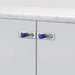 Close-up of Buster + Punch Furniture Knob Plate Linear in Burnt Steel finish