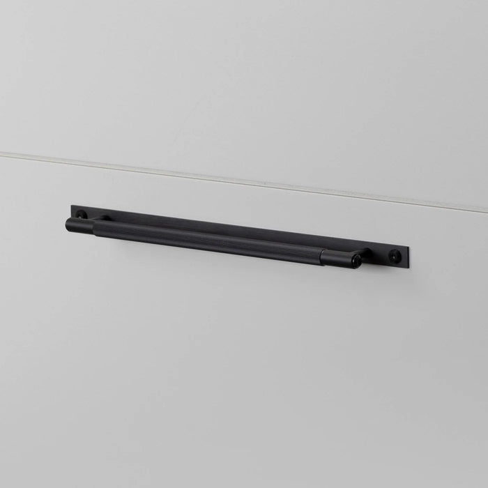 Buster + Punch Linear cabinet pull in black finish medium size