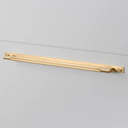 Buster + Punch Linear cabinet pull in brass finish large size front view