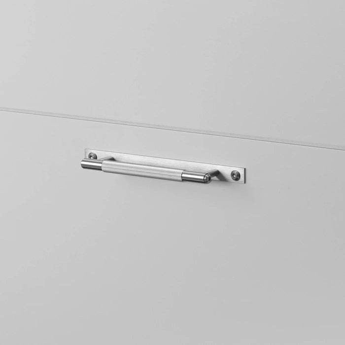 Buster + Punch Linear cabinet pull in steel finish small size