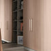 Brass Buster + Punch Linear Pull Bar handles on luxury wardrobe doors
