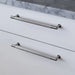 Close up of Buster + Punch Linear Pull Bar handle in Steel finish