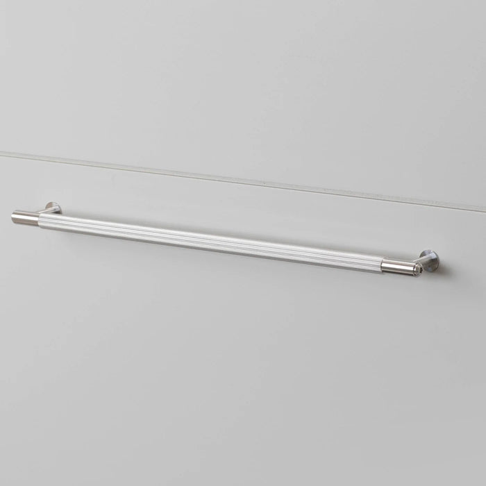 Buster + Punch Linear Pull Bar handle in Steel finish large size