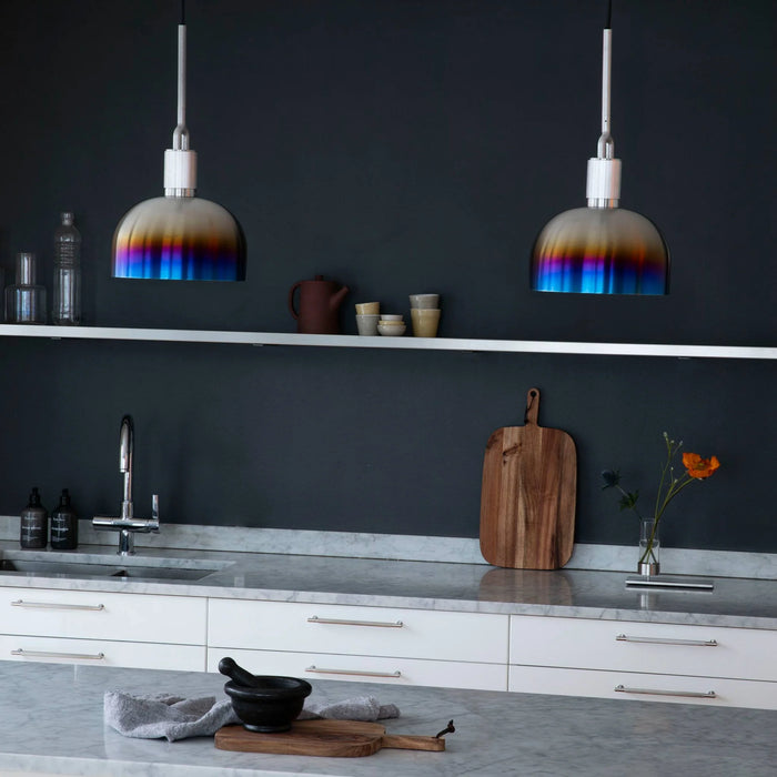 Buster + Punch Linear Pull Bar handles in contemporary kitchen setting
