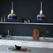 Buster + Punch Linear Pull Bar handles in contemporary kitchen setting