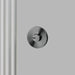 Close-up detail of Buster + Punch Linear Thumbturn Lock in Gun Metal finish