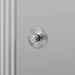 Detailed view of Buster + Punch Linear Thumbturn Lock in Steel finish