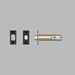 Buster + Punch Privacy Bolt Thumbturn Lock in Black finish with 2-3/4 inch medium backset