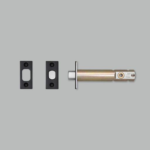 Buster + Punch Privacy Bolt Thumbturn Lock in Black finish with 3-3/4 inch large backset