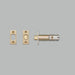 Buster + Punch Privacy Bolt Thumbturn Lock in Brass finish with 2-3/4 inch medium backset
