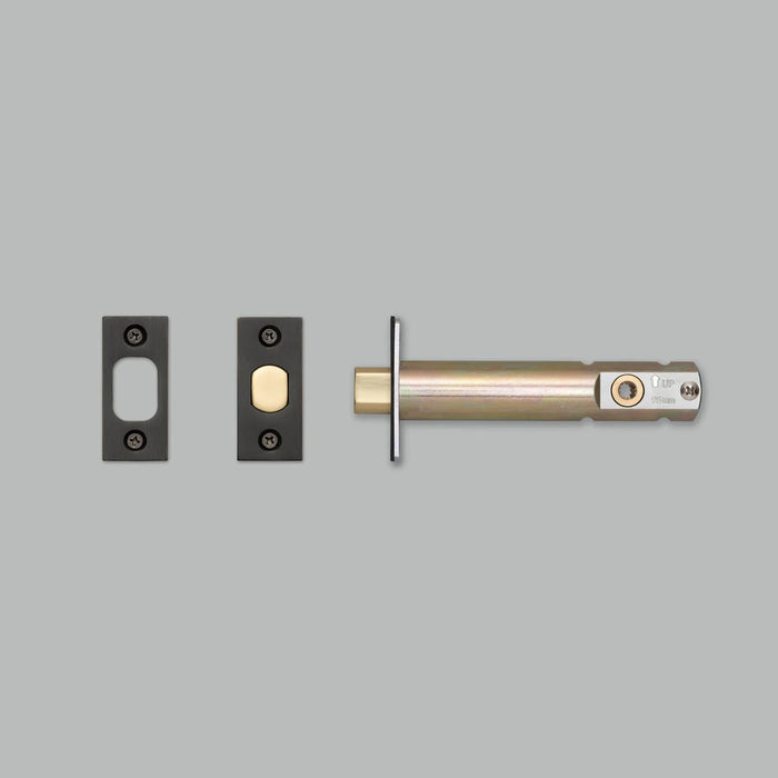 Buster + Punch Privacy Bolt Thumbturn Lock in Gun Metal finish with 3-3/4 inch large backset