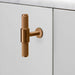 Buster + Punch T-Bar Cross cabinet knob in Warm Sunset finish