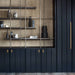 Buster + Punch T-Bar PLATE Cross brass hardware featured in modern shelving cabinetry
