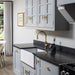Buster + Punch T-Bar PLATE Cross brass cabinet hardware styled in a modern luxury kitch