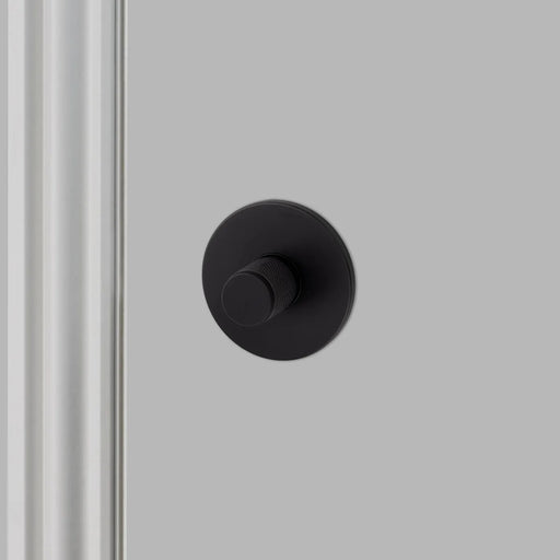 Buster + Punch Thumbturn Lock Cross in black finish for bathroom privacy doors