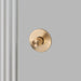 Buster + Punch Thumbturn Lock Cross in brass finish for luxury interior doors