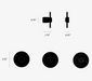 Technical dimensions drawing of Buster + Punch Cross thumbturn lock
