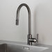 Buster + Punch pull-out kitchen faucet with dual spray in gun metal finish