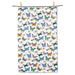 Butterfly kitchen towel colorful print absorbent reusable dish towel white background