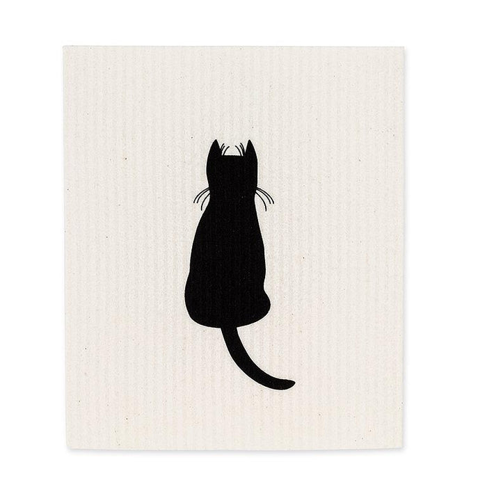 cat and mice design Swedish dishcloth reusable eco friendly cleaning cloth