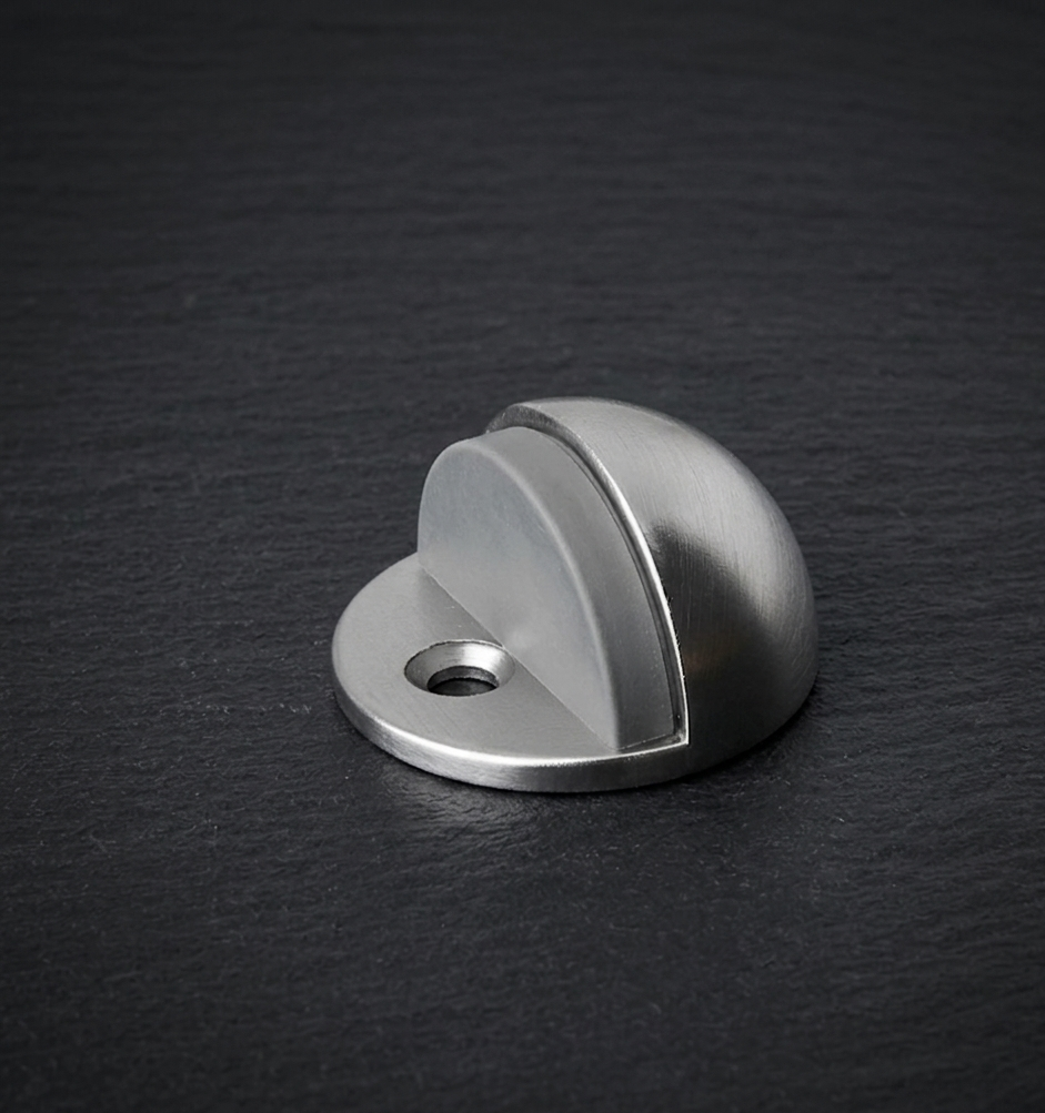 CBH 100 Dome Floor Door Stop - Satin Chrome - Door Stop
