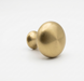 CBH 502 classic dome cabinet knob in satin brass finish