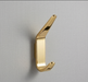 CBH 69 bright brass wall mounted coat hook with sleek modern design