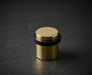 CBH 87 cylindrical floor door stop in bright brass finish 