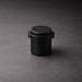 CBH 87 cylindrical floor door stop in flat black finish minimal product view